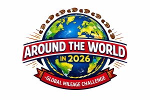 Around the World in 2026 – Global Mileage Challenge logo