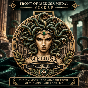 Medusa Virtual Race – Gods & Warriors Series | 1M 5K 10K 13.1 26.2 logo