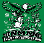 Inman Frosty 5K & Reindeer Run logo