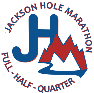 Jackson Hole Marathon,  Hole Half Marathon, Jackson Hole Quarter Marathon logo