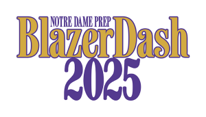 Notre Dame Prep Blazer Dash Scholarship Run logo