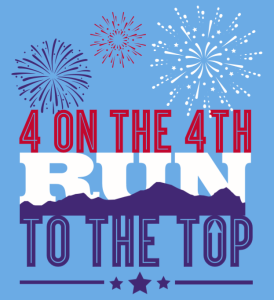 4 on the 4th Run to the Top logo