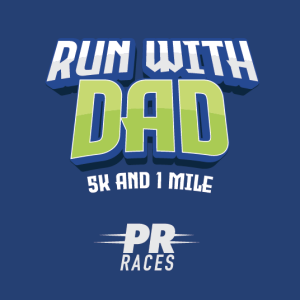 =PR= Races: Run with Dad 5K logo