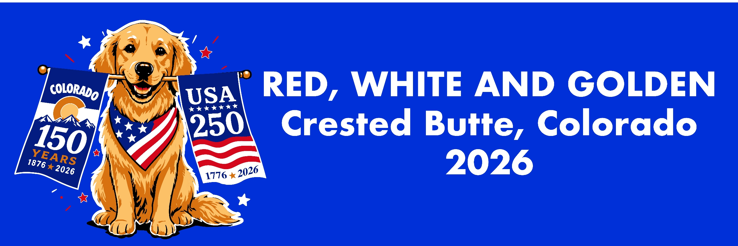 2026 Crested Butte Golden Retriever Registration July 4 Parade
