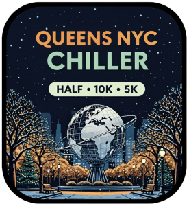 Queens NYC Chiller Half • 10K • 5K logo