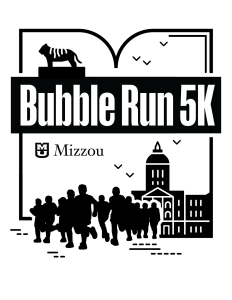Mizzou 5K Bubble Run logo
