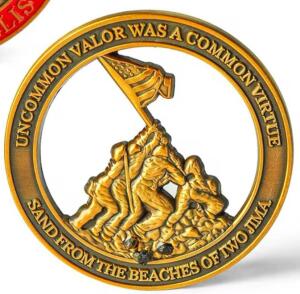 World War II medal Virtual Race Challenge Coin Challenge logo