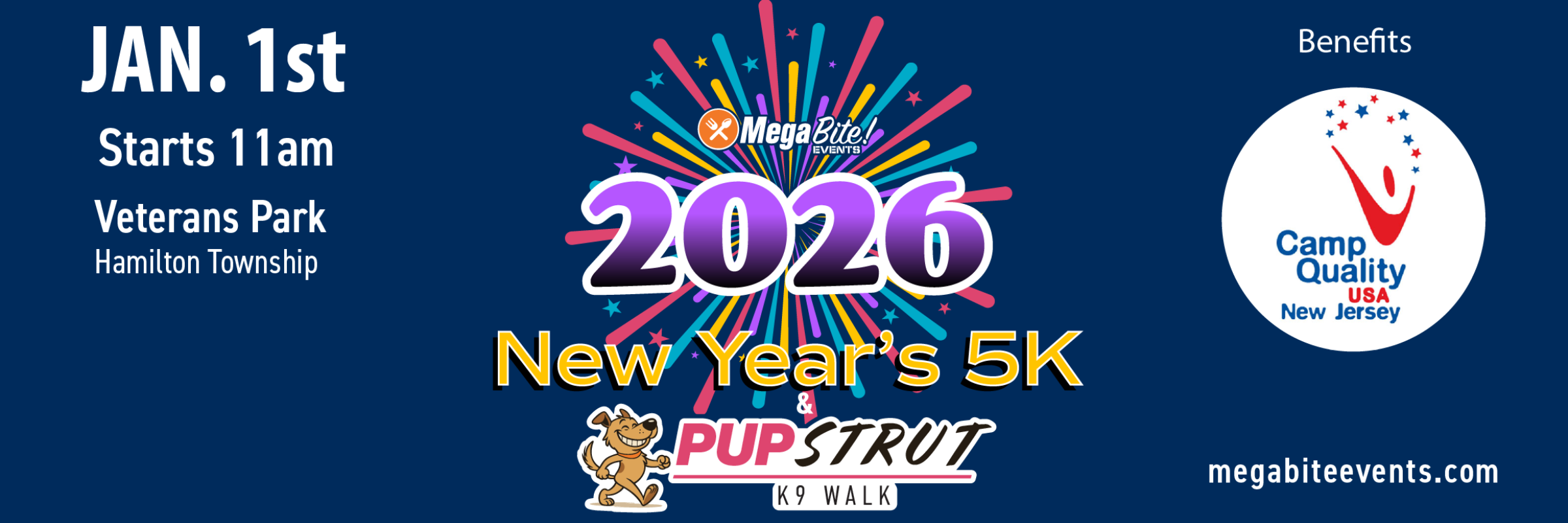 2027 New Years 3/6 Mile Run & Pup Strut