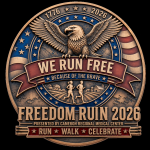 Cameron Regional Medical Center 4-mile Freedom Run/2-mile Walk & Kids Fun Run logo