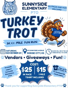Sunnyside Elementary Turkey Trot logo