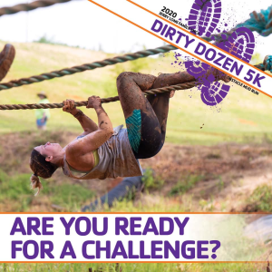 Dirty Dozen 5K and Fun Run Obstacle Mud Run logo