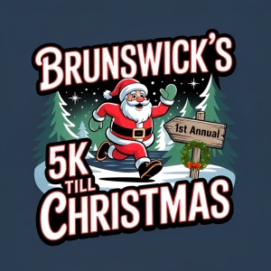 Brunswick's Only 5k Til' Christmas logo