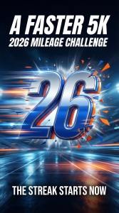 A Faster 5k - 2026 Mileage Challenge logo