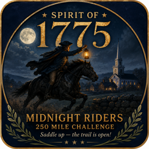 Spirit of 1775- Midnight Riders 250 Mile Challenge logo