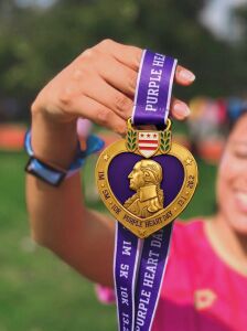 Purple Heart Day Virtual Race | 1M 5K 10K 13.1 26.2 logo