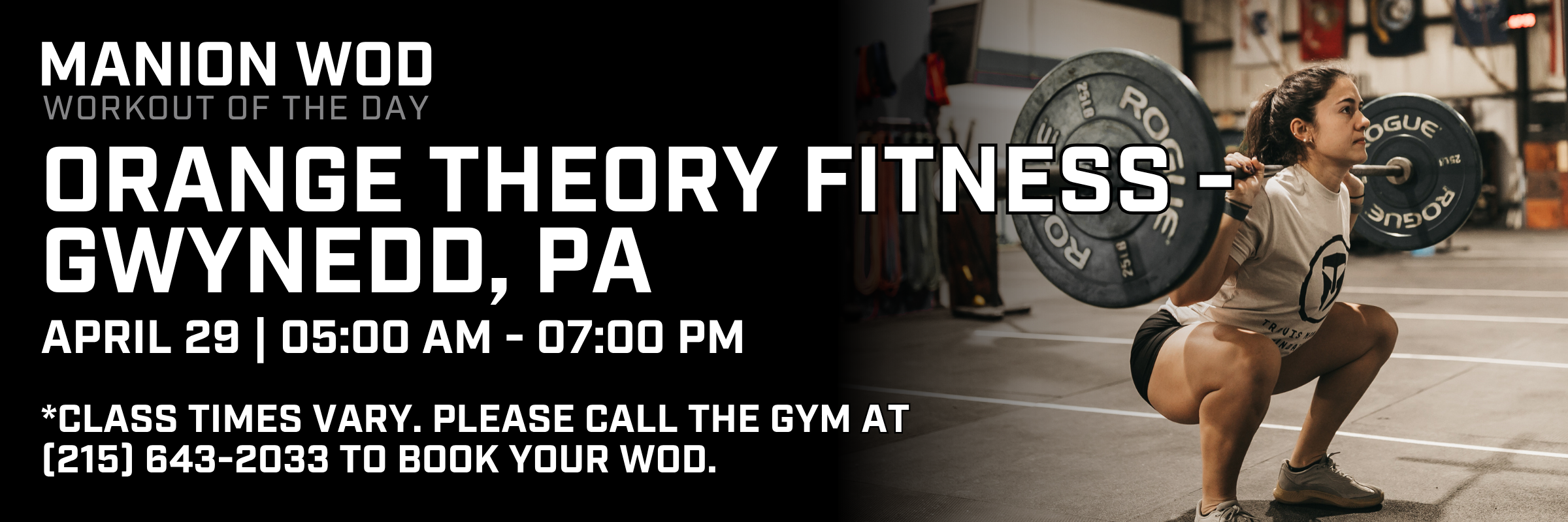 2026 Manion WOD - Orange Theory Fitness Gwynedd, PA