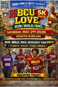 HBCU Blue Love 5k Walk Run Bike logo