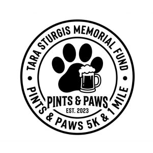 Tara Sturgis Memorial Pints & Paws 5K & 1 mile logo