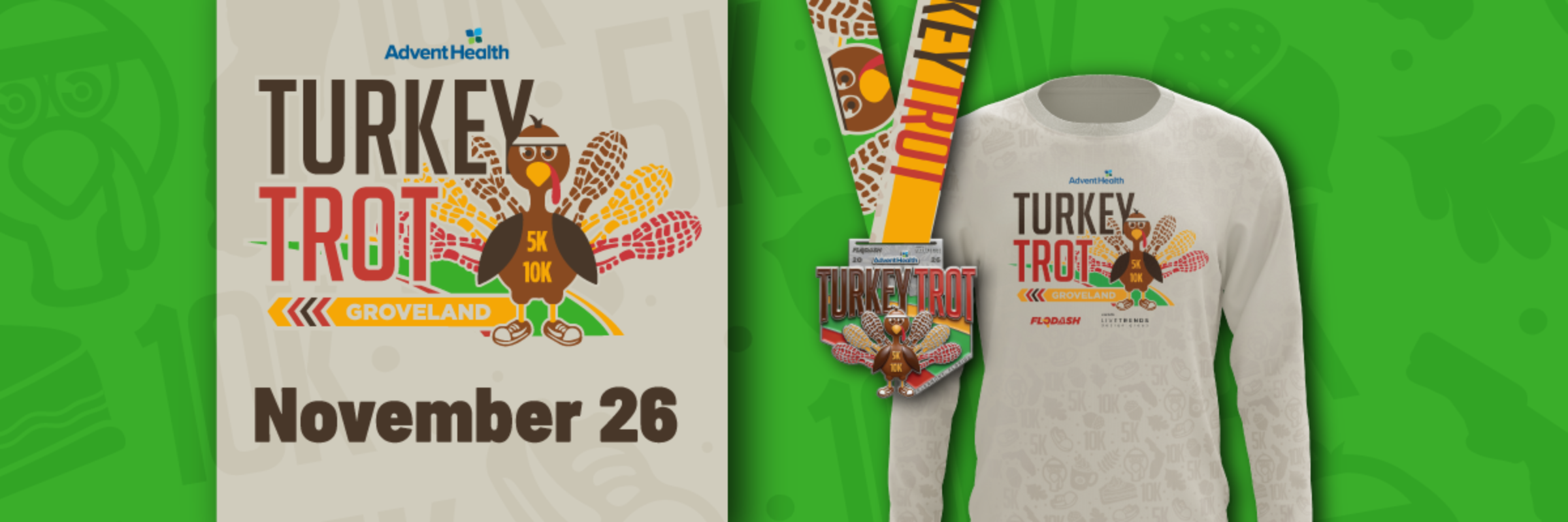 AdventHealth Groveland Turkey Trot 5K & 10K presented by LiveTrends Design Group