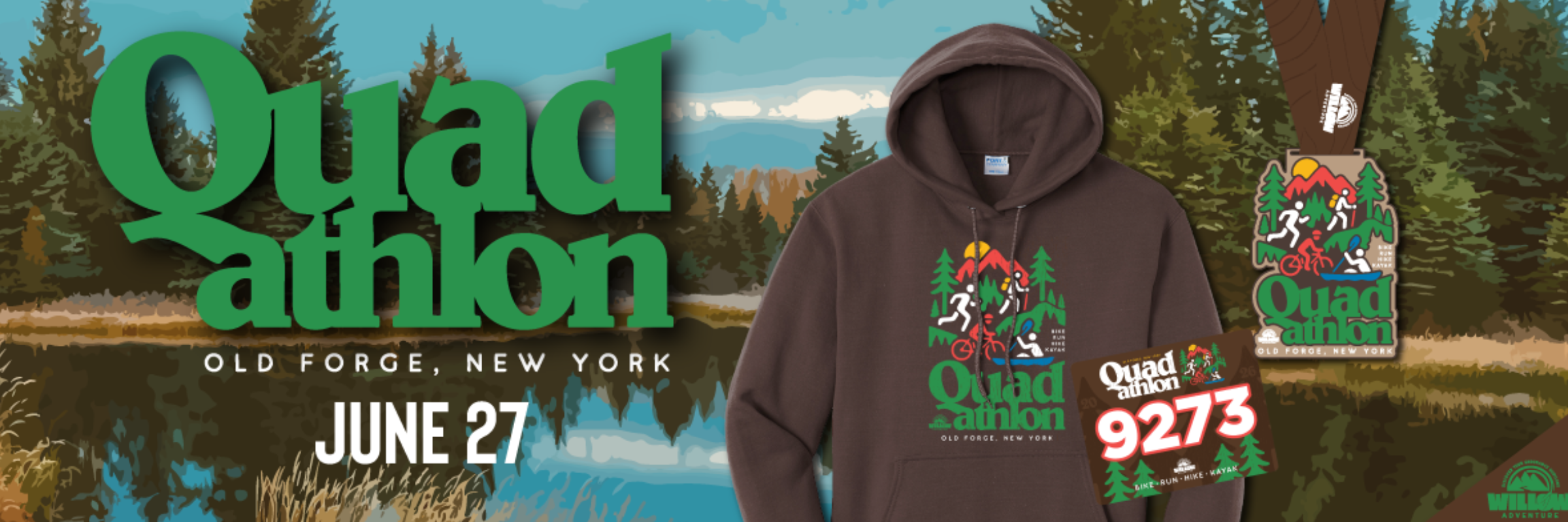 The Forge Quad -Athlon (Bike,Hike,Kayak,Run)
