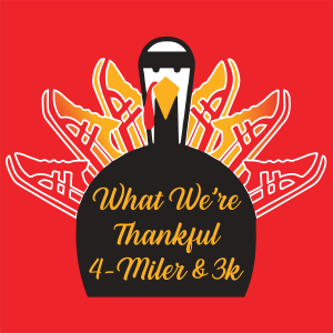 What We're Thankful 4-Miler logo