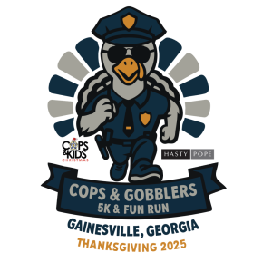 Gainesville's Thanksgiving Day Cops & Gobblers 5K logo
