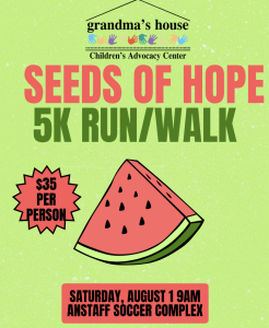 Grandma's House Seeds of Hope 5K logo