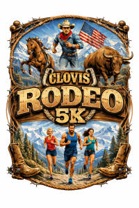 Clovis Rodeo 5K logo