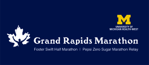 University of Michigan Health-West    Grand Rapids Marathon logo