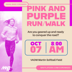 Pink and Purple Run/Walk logo