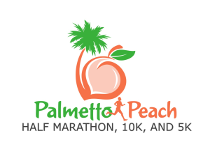 2026 Palmetto Peach Half Marathon, 10K, and 5K logo