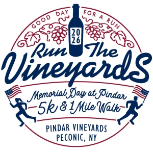 Run the Vineyards - Memorial Day at Pindar 5K logo