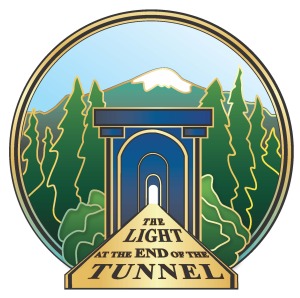 Light at the End of the Tunnel Marathon & Half logo