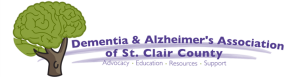 Dementia and Alzheimer's Association of St. Clair County 5K Run/Walk - "Find the Cure" logo