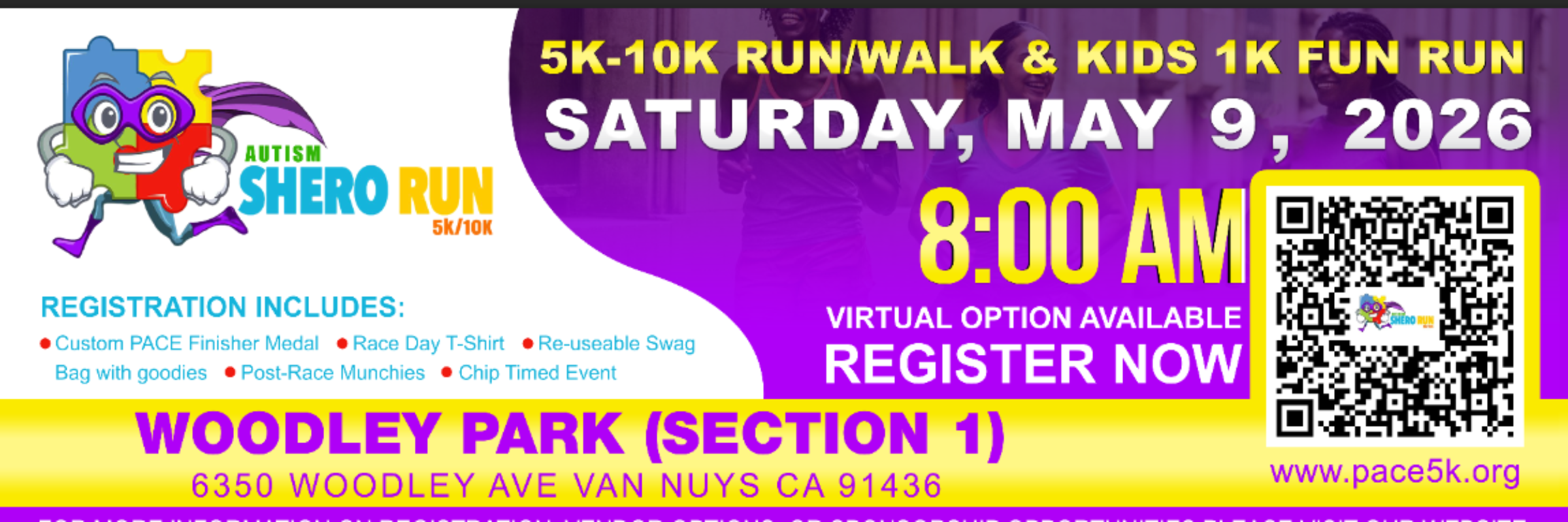 Mother’s Day Weekend Autism Awareness 5k -10K  Run/Walk