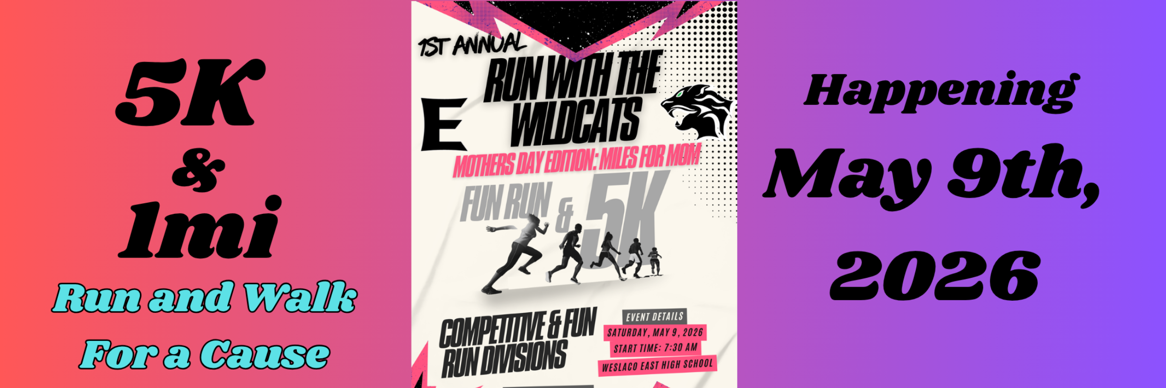 RUN WITH THE WILDCATS | 5K & 1 Mile Fun Run