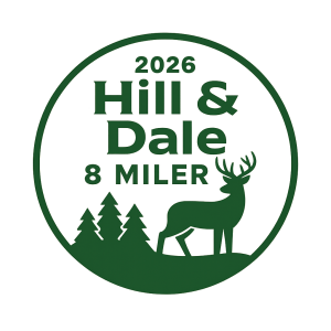 48th Annual Hill & Dale 8 Miler logo
