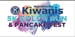 Kiwanis 5K Color Run and Pancake Festival logo