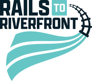 Rails to Riverfront logo
