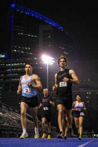 Houston Harriers Night of PRs logo
