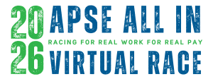 Apse All-In Virtual Race: Racing for Real Jobs & Real Pay logo