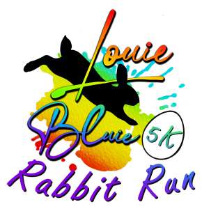 The Louie Bluie Rabbit Run 5K logo