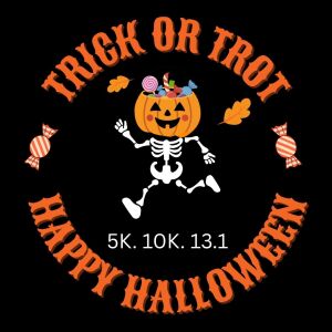 Trick or Trot 5K, 10K, and Half Marathon by Califlow Runs logo