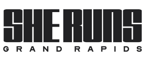SHE RUNS Grand Rapids logo