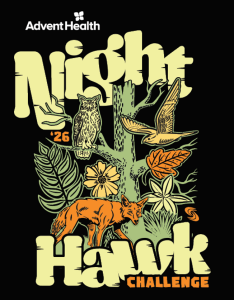 AdventHealth Nighthawk Trail Run - Night Owl 5K and Coyote 10K logo
