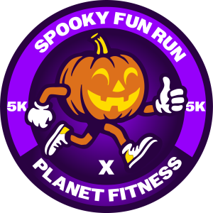 Spooky Fun Run x Planet Fitness logo