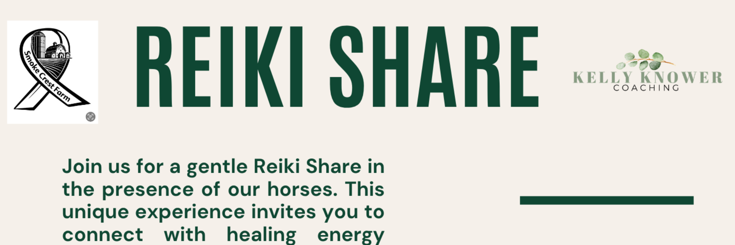 Reiki Share At Smoke Crest Farm Recue and Animal Sanctuary