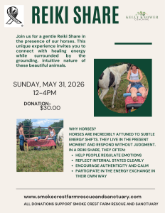 Reiki Share At Smoke Crest Farm Recue and Animal Sanctuary logo