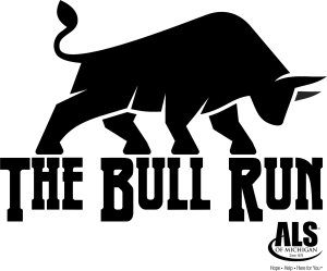 The Bull Run for ALS of Michigan logo