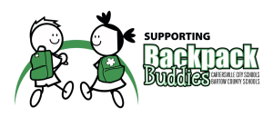 The "Downtown Cartersville 5K" (and a 1K Fun Run) to support Backpack Buddies logo